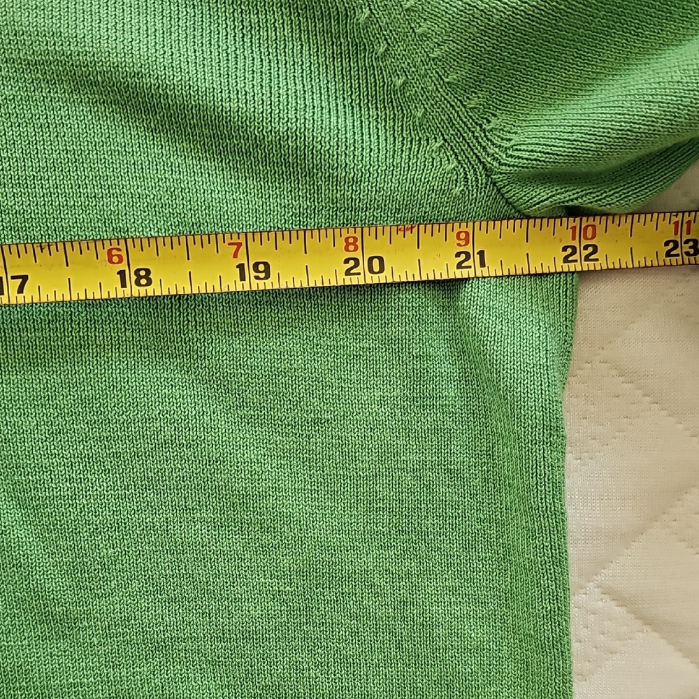 Koret Green Cotton/Silk Women's Cardigan. - Picture 5 of 7